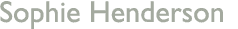 Sophie Henderson